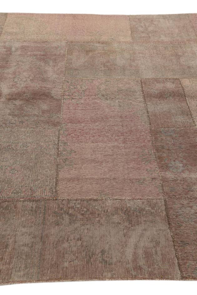 Detail image of 6' 8 x 12' Hand Knotted Ultra Vintage Persian Wool Rug