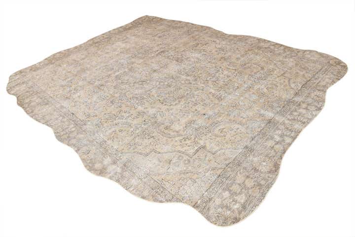 9' 5 x 12' 2 Hand Knotted Ultra Vintage Persian Wool Rug
