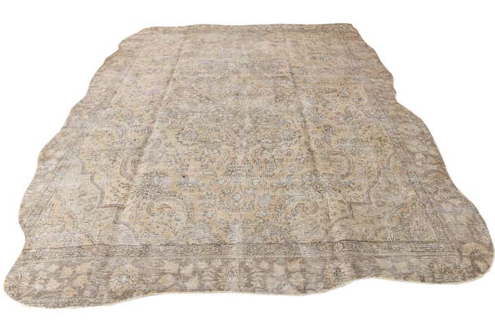 9' 5 x 12' 2 Hand Knotted Ultra Vintage Persian Wool Rug