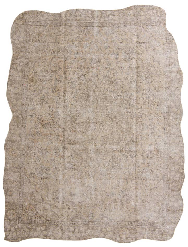 Detail image of 9' 5 x 12' 2 Hand Knotted Ultra Vintage Persian Wool Rug