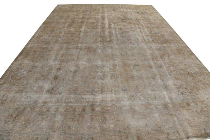 Detail image of 9' 3 x 12' 9 Hand Knotted Ultra Vintage Persian Wool Rug