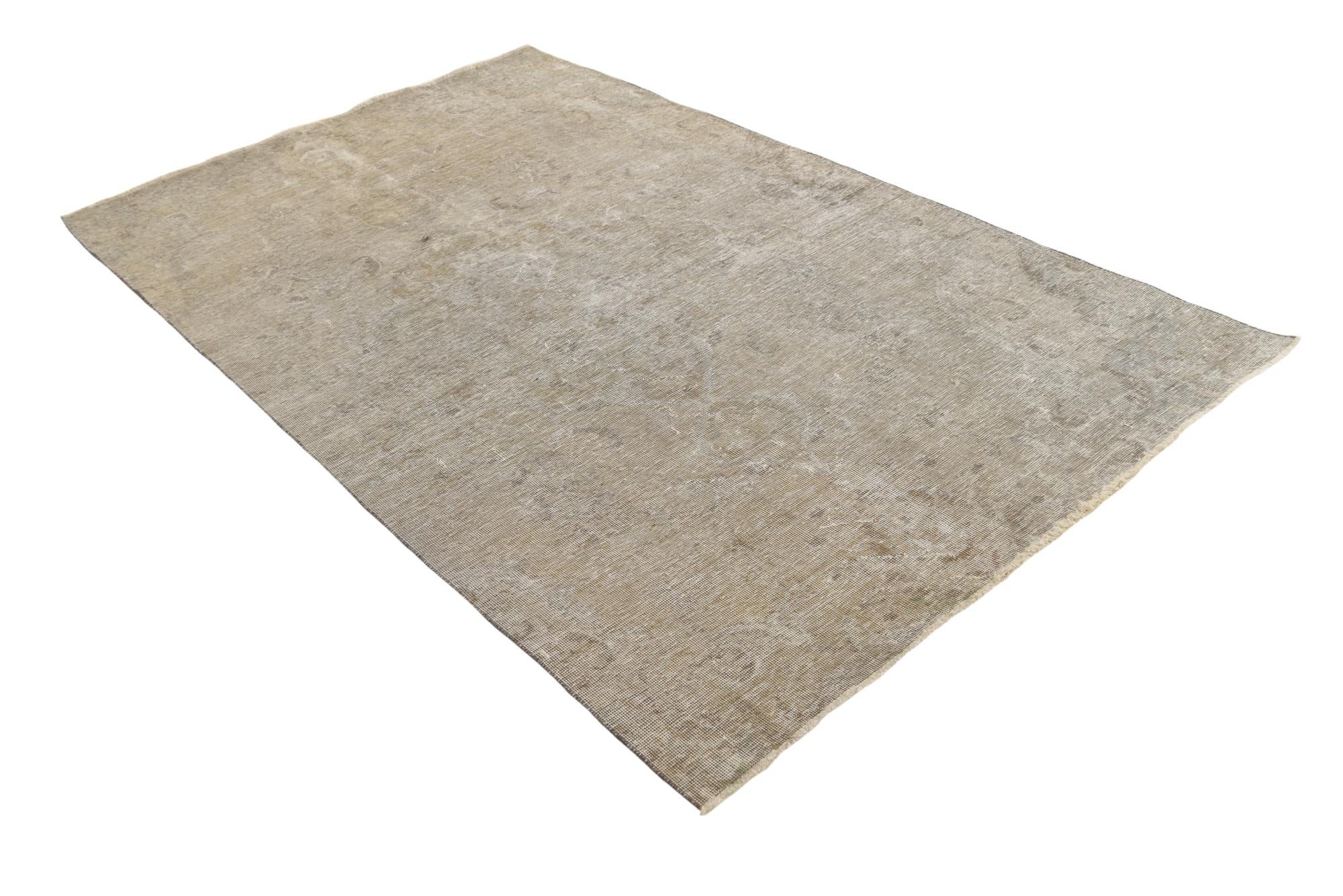 5' x 8' 3 Hand Knotted Ultra Vintage Persian Wool Rug