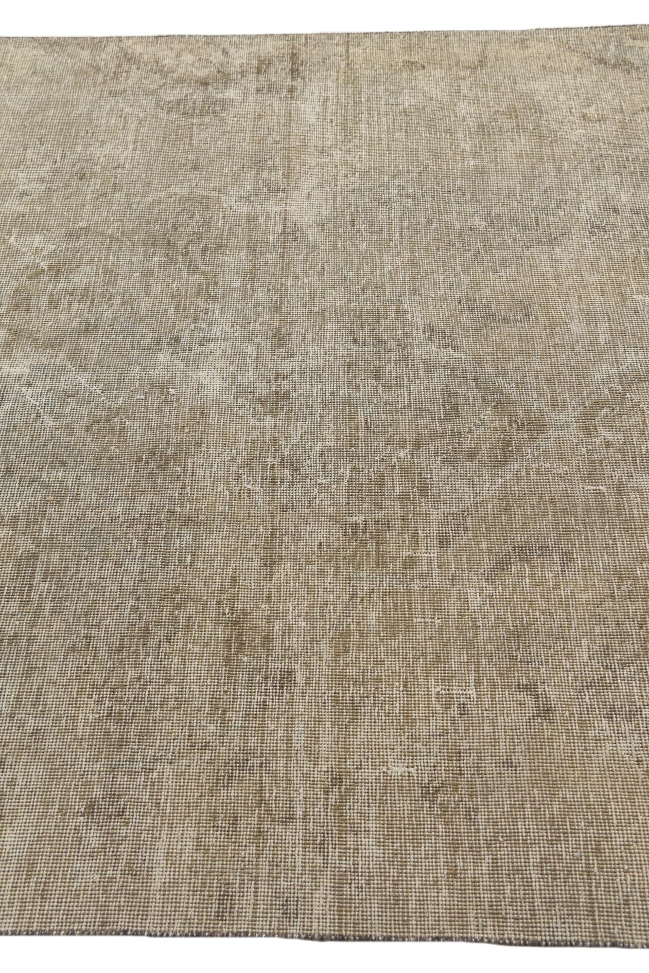 5' x 8' 3 Hand Knotted Ultra Vintage Persian Wool Rug