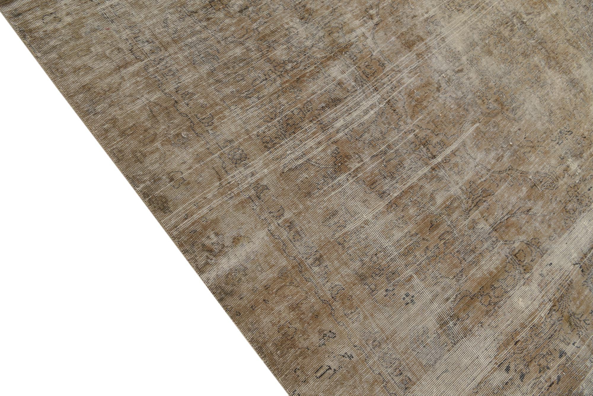 5' 10 x 9' 5 Hand Knotted Ultra Vintage Persian Wool Rug