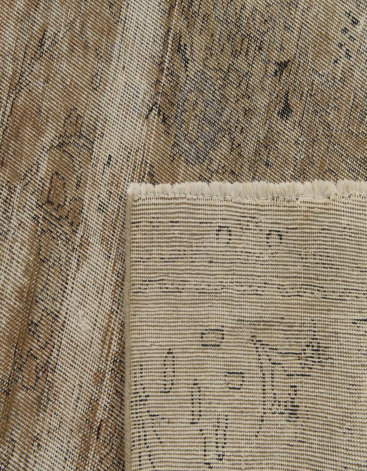 Detail image of 5' 10 x 9' 5  Hand Knotted Ultra Vintage Persian Wool Rug