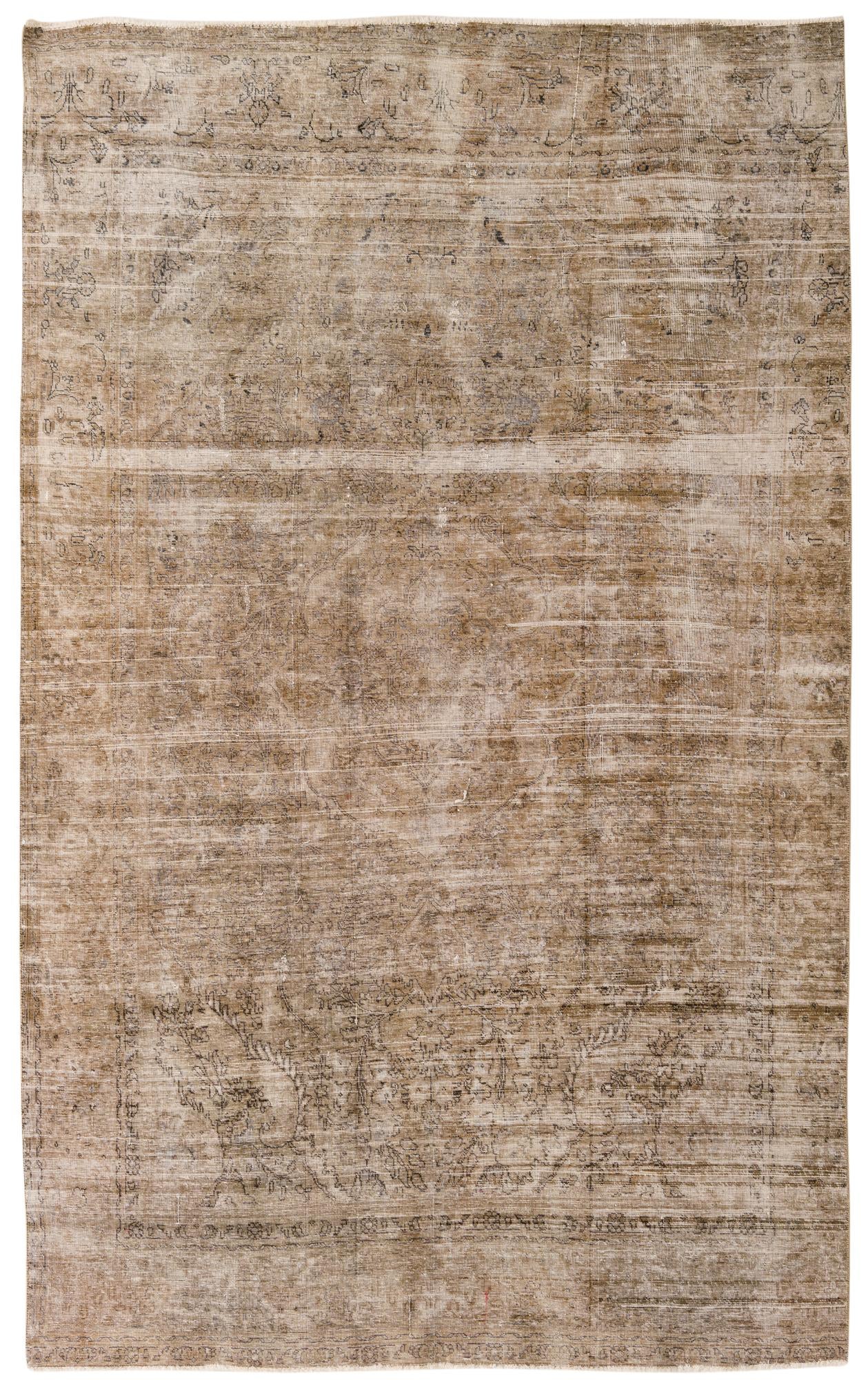 5' 10 x 9' 5 Hand Knotted Ultra Vintage Persian Wool Rug