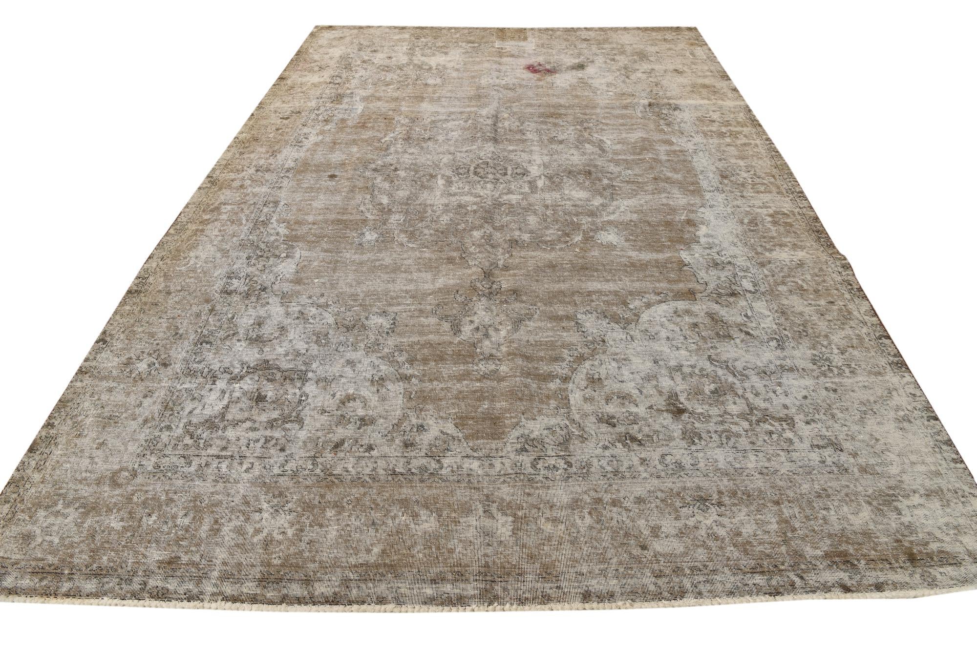 7' 5 x 11' 3 Hand Knotted Ultra Vintage Persian Wool Rug