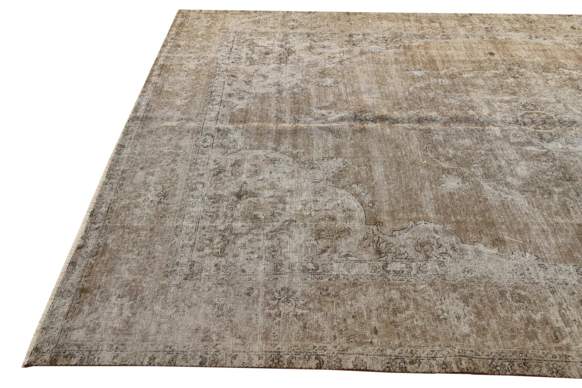 7' 5 x 11' 3 Hand Knotted Ultra Vintage Persian Wool Rug