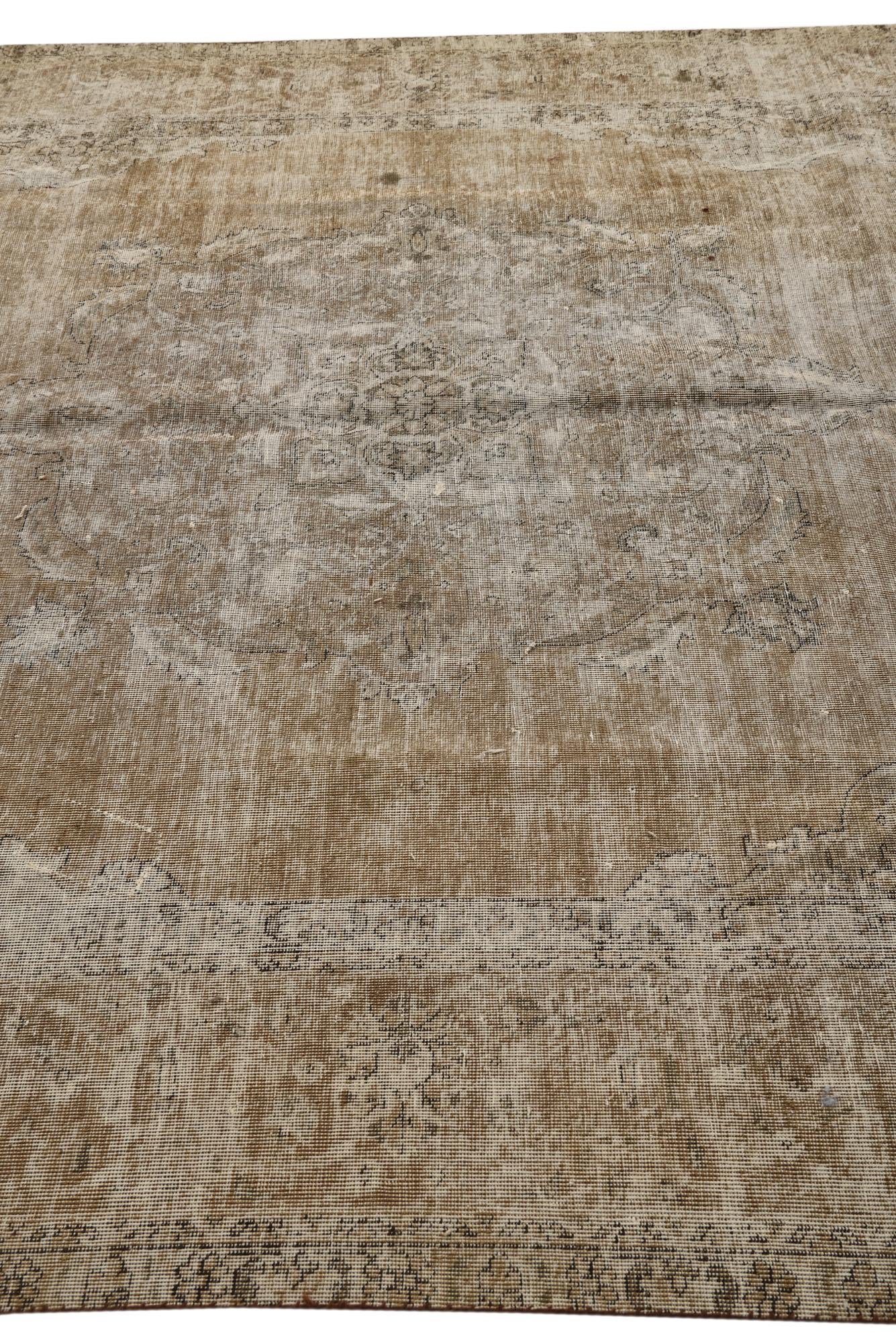 7' 5 x 11' 3 Hand Knotted Ultra Vintage Persian Wool Rug