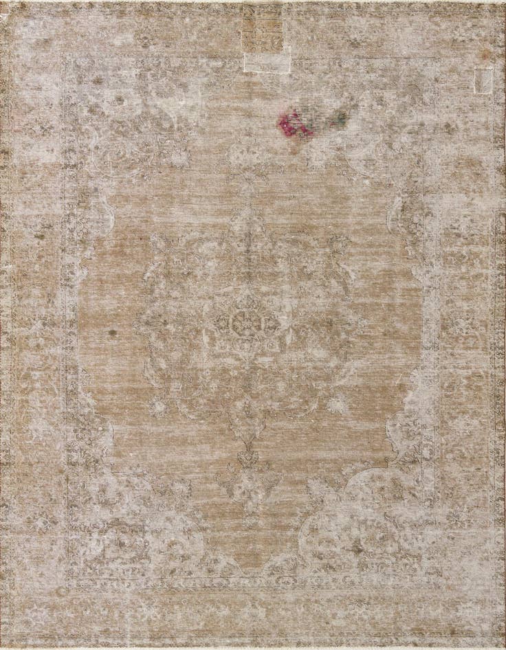 Detail image of 7' 5 x 11' 3 Hand Knotted Ultra Vintage Persian Wool Rug