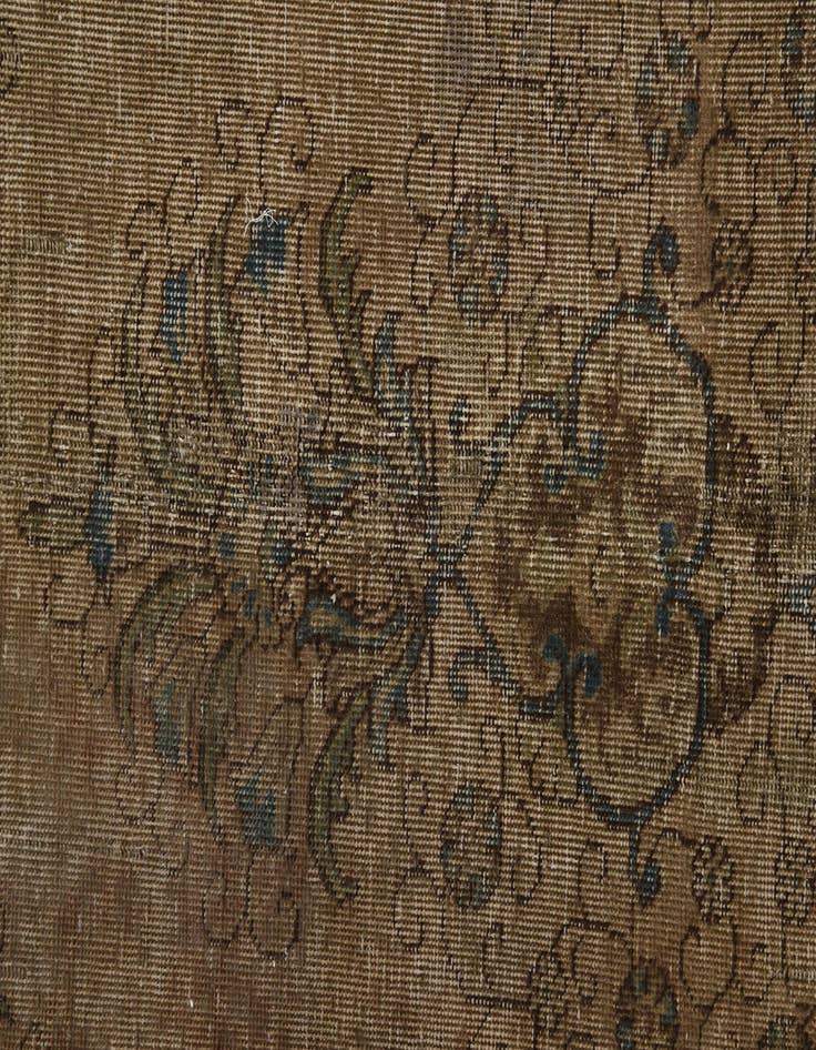 Detail image of 9' 4 x 12'  Hand Knotted Ultra Vintage Persian Wool Rug