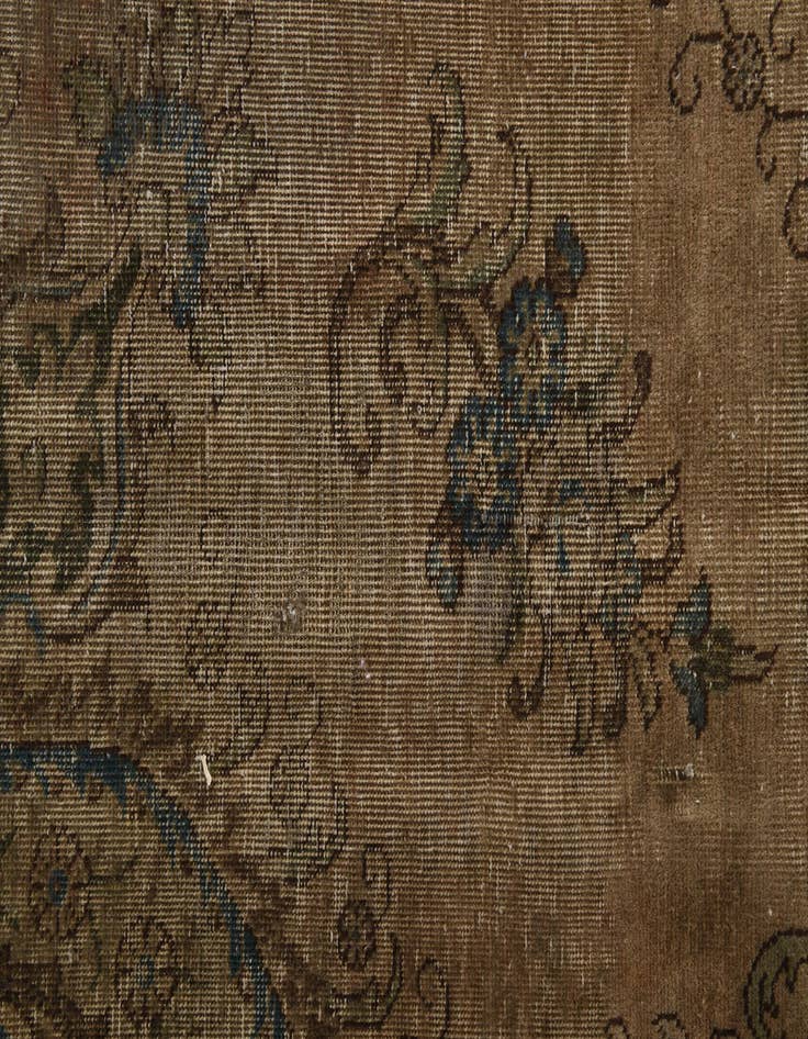 Detail image of 9' 4 x 12'  Hand Knotted Ultra Vintage Persian Wool Rug