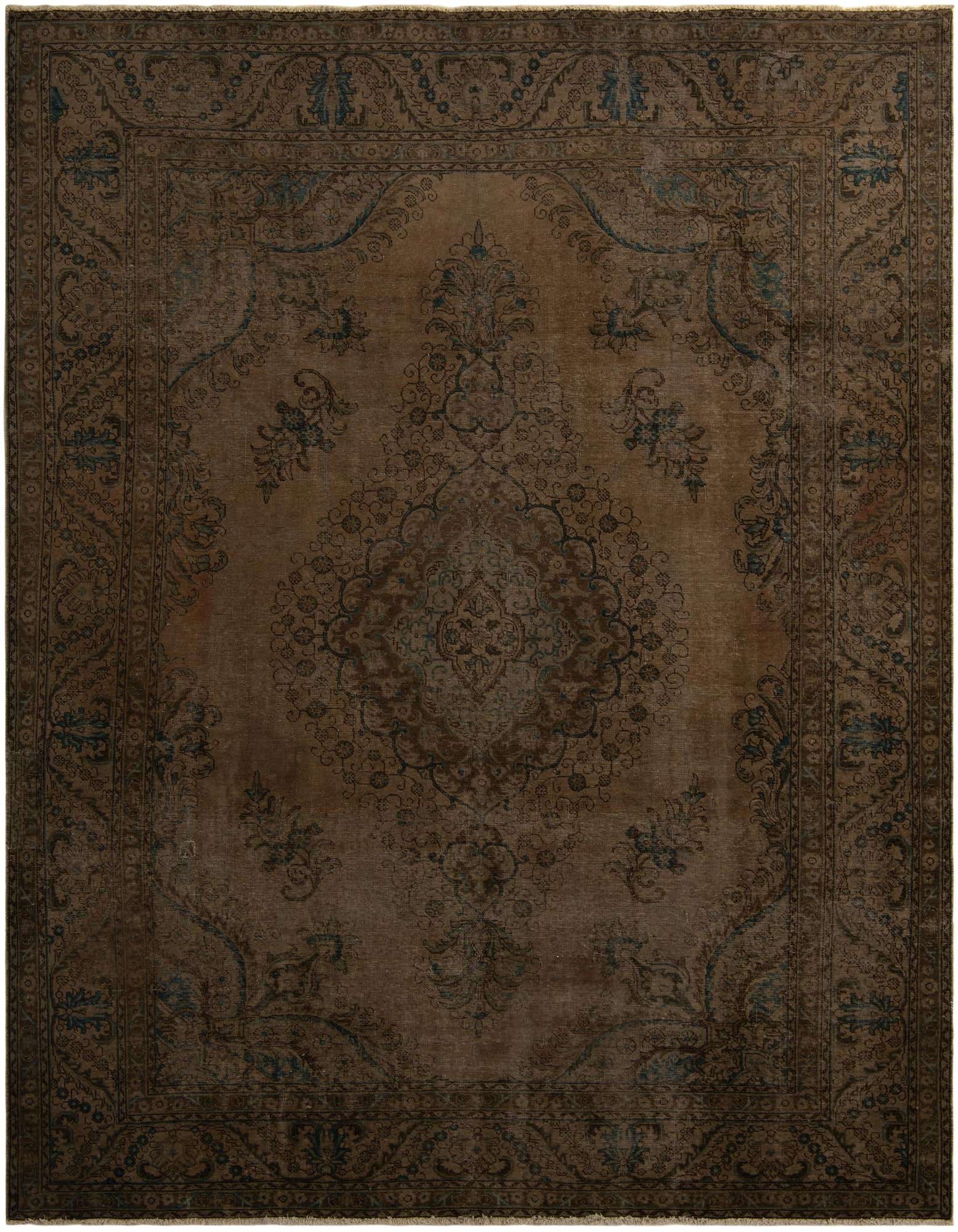 Primary image 9' 4 x 12'  Hand Knotted Ultra Vintage Persian Wool Rug