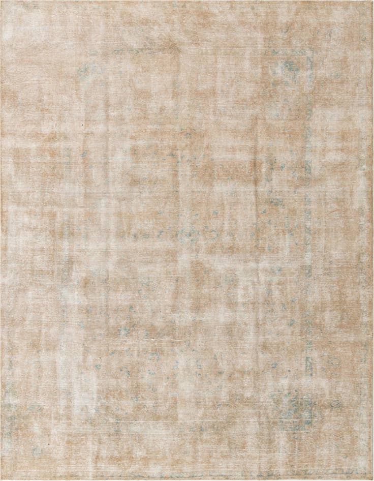 Detail image of 9' 7 x 13' 2 Hand Knotted Ultra Vintage Persian Wool Rug