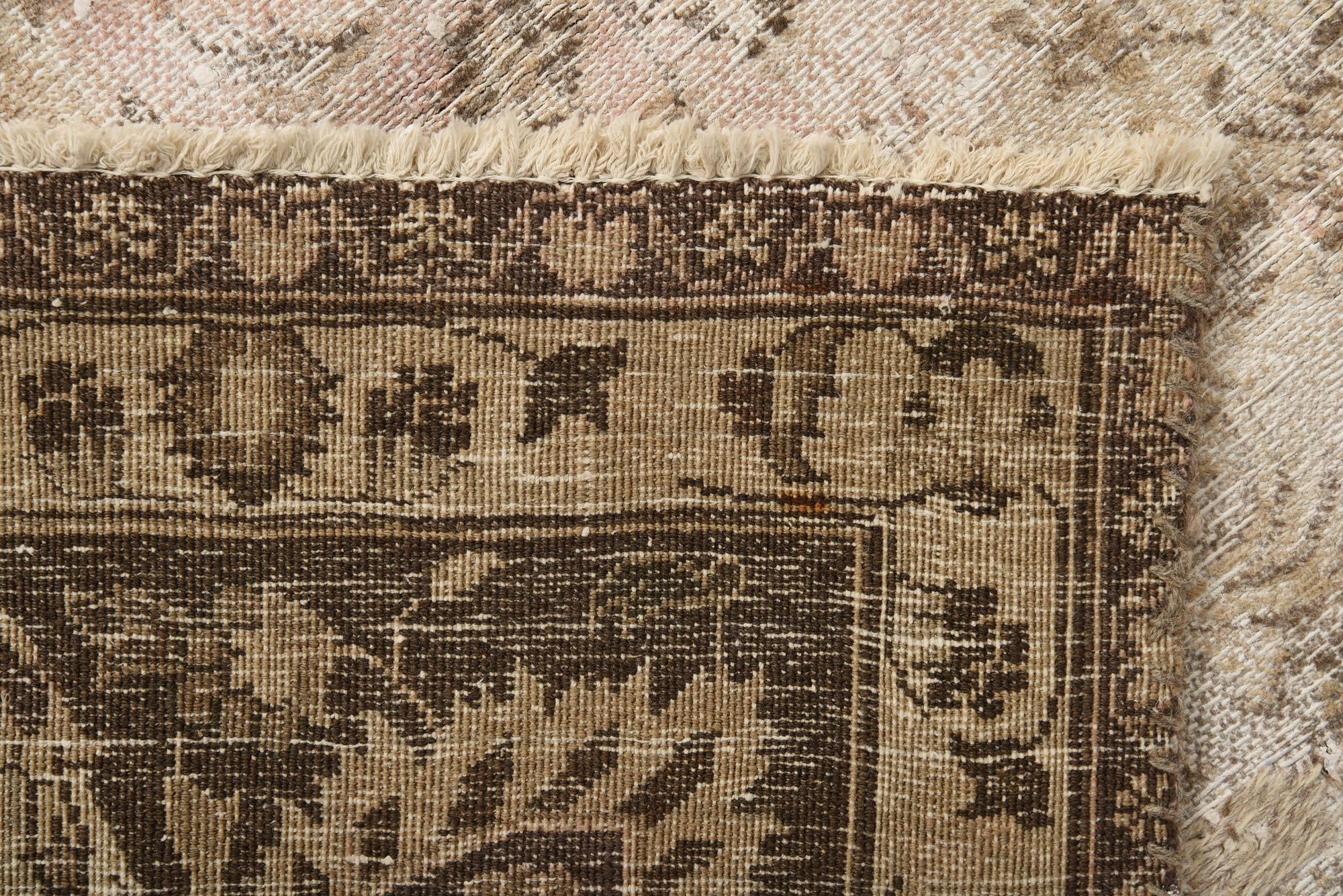 9' 4 x 12' 9 Hand Knotted Ultra Vintage Persian Wool Rug