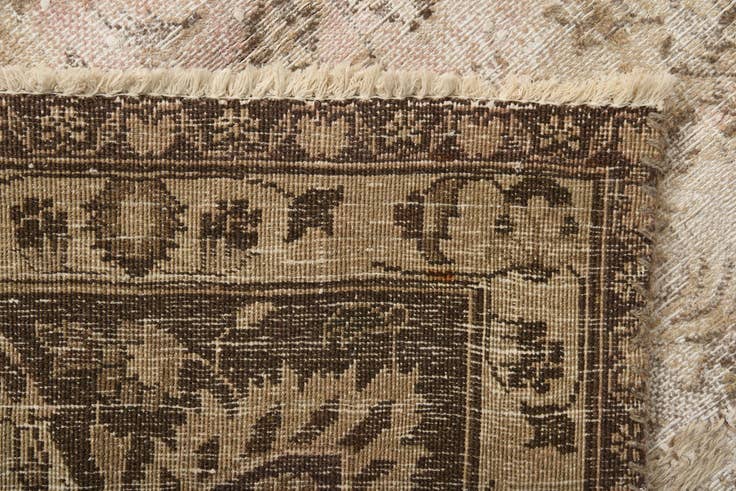 Detail image of 9' 4 x 12' 9 Hand Knotted Ultra Vintage Persian Wool Rug