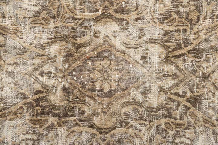 9' 4 x 12' 9 Hand Knotted Ultra Vintage Persian Wool Rug