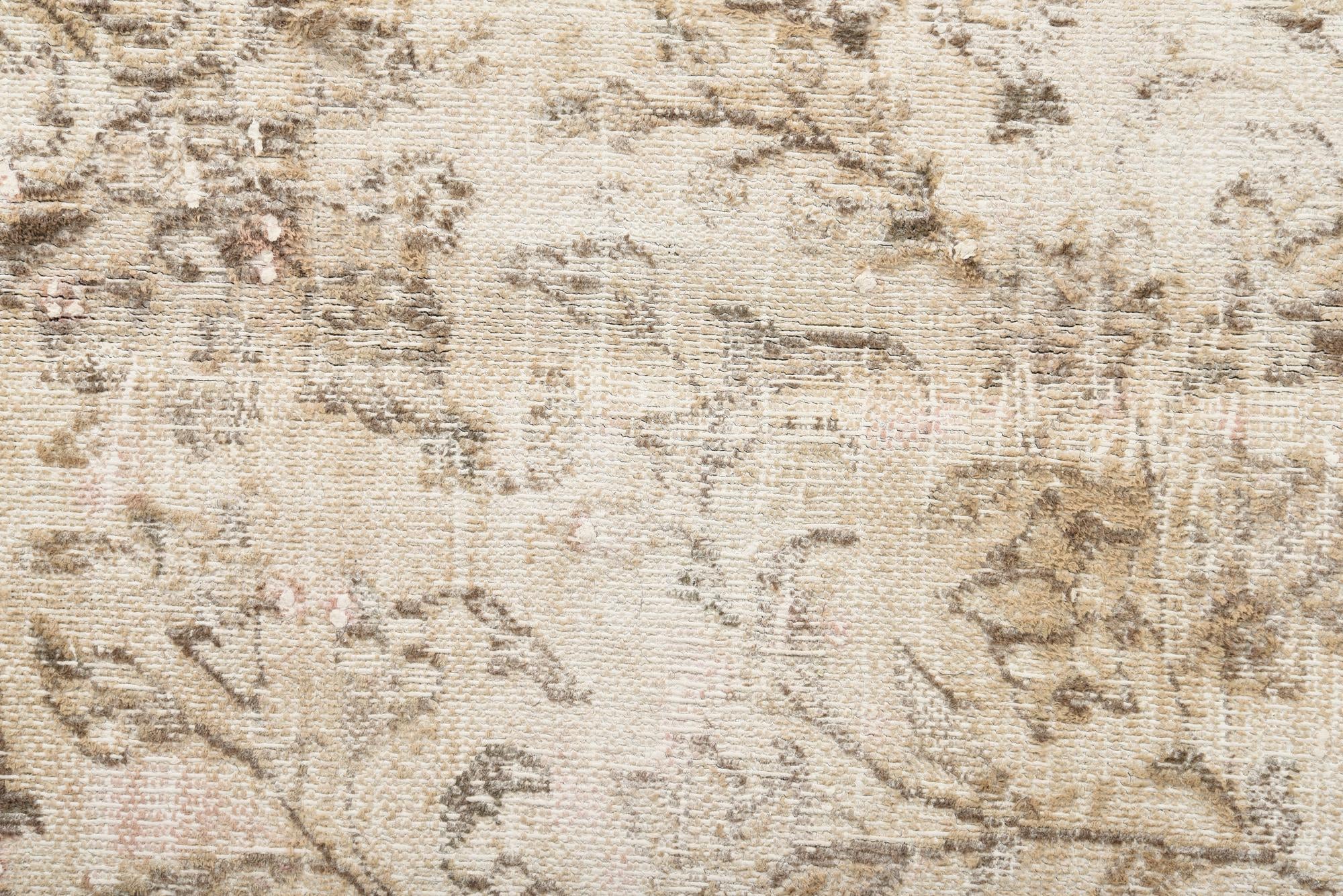 9' 4 x 12' 9 Hand Knotted Ultra Vintage Persian Wool Rug