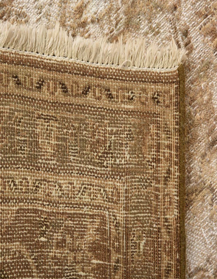 Detail image of 6' 6 x 9' 4  Hand Knotted Ultra Vintage Persian Wool Rug