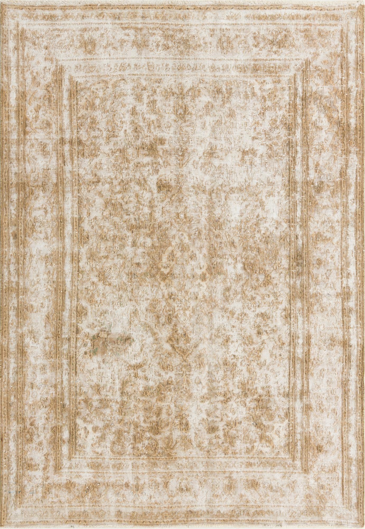 6' 6 x 9' 4 Hand Knotted Ultra Vintage Persian Wool Rug