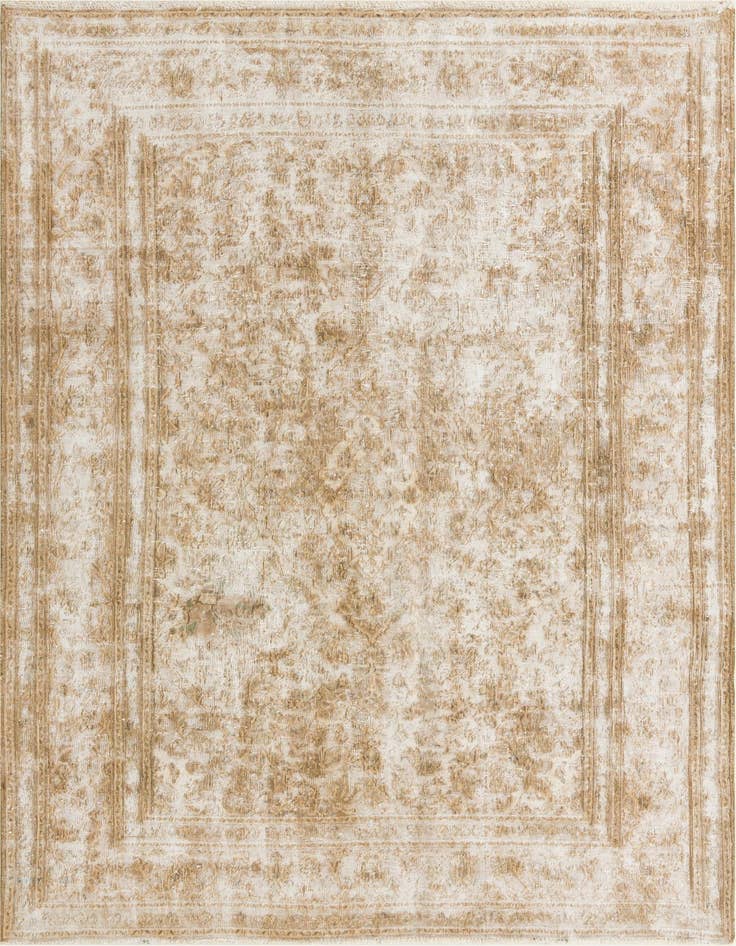 Detail image of 6' 6 x 9' 4 Hand Knotted Ultra Vintage Persian Wool Rug