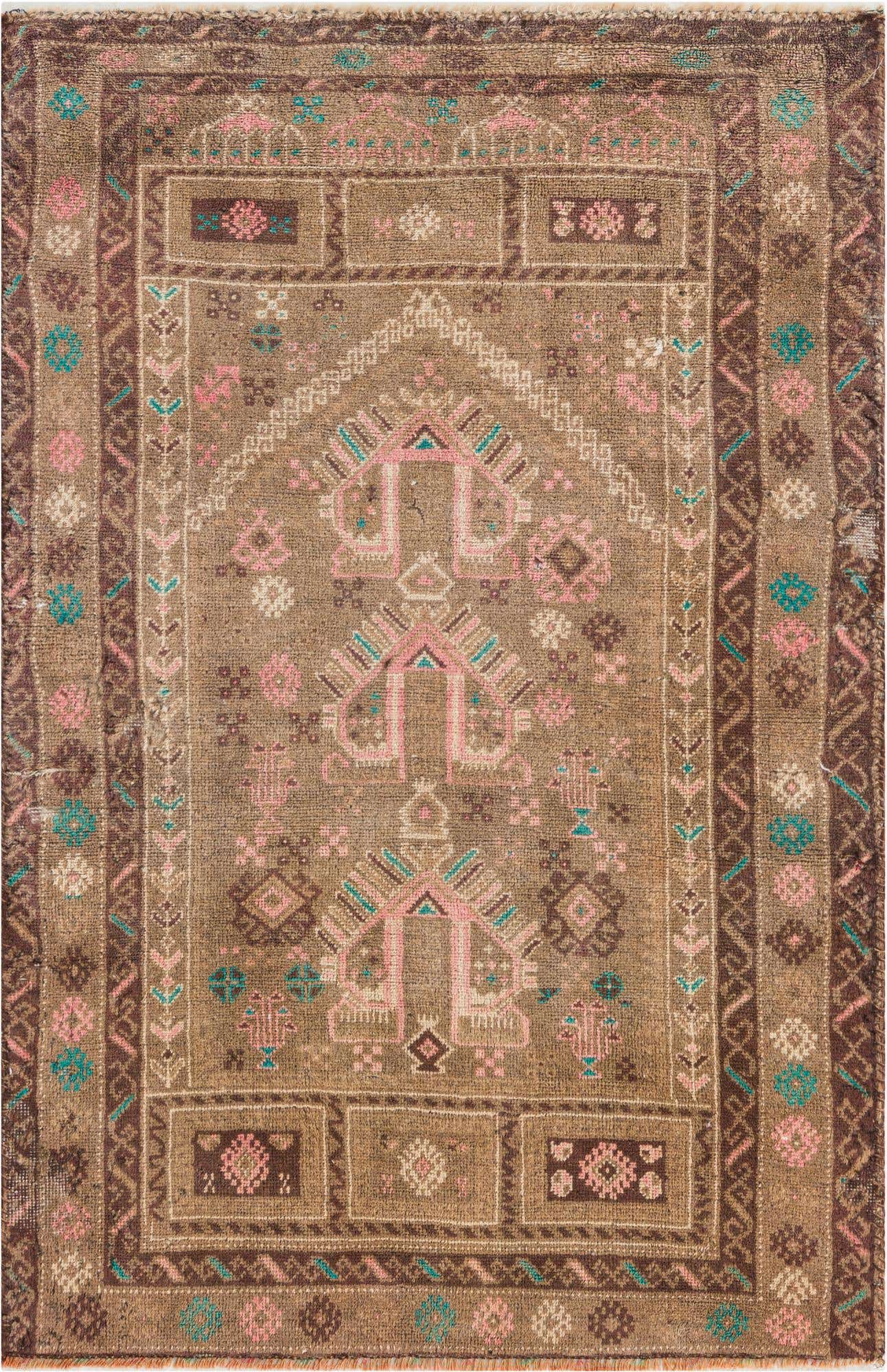 2' 8 x 4' 5 Hand Knotted Ultra Vintage Persian Wool Rug