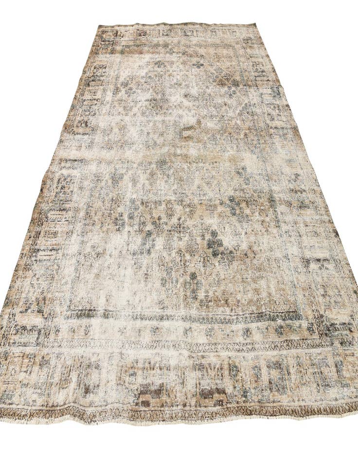 Detail image of 8' 9 x 11' 7  Hand Knotted Ultra Vintage Persian Wool Rug