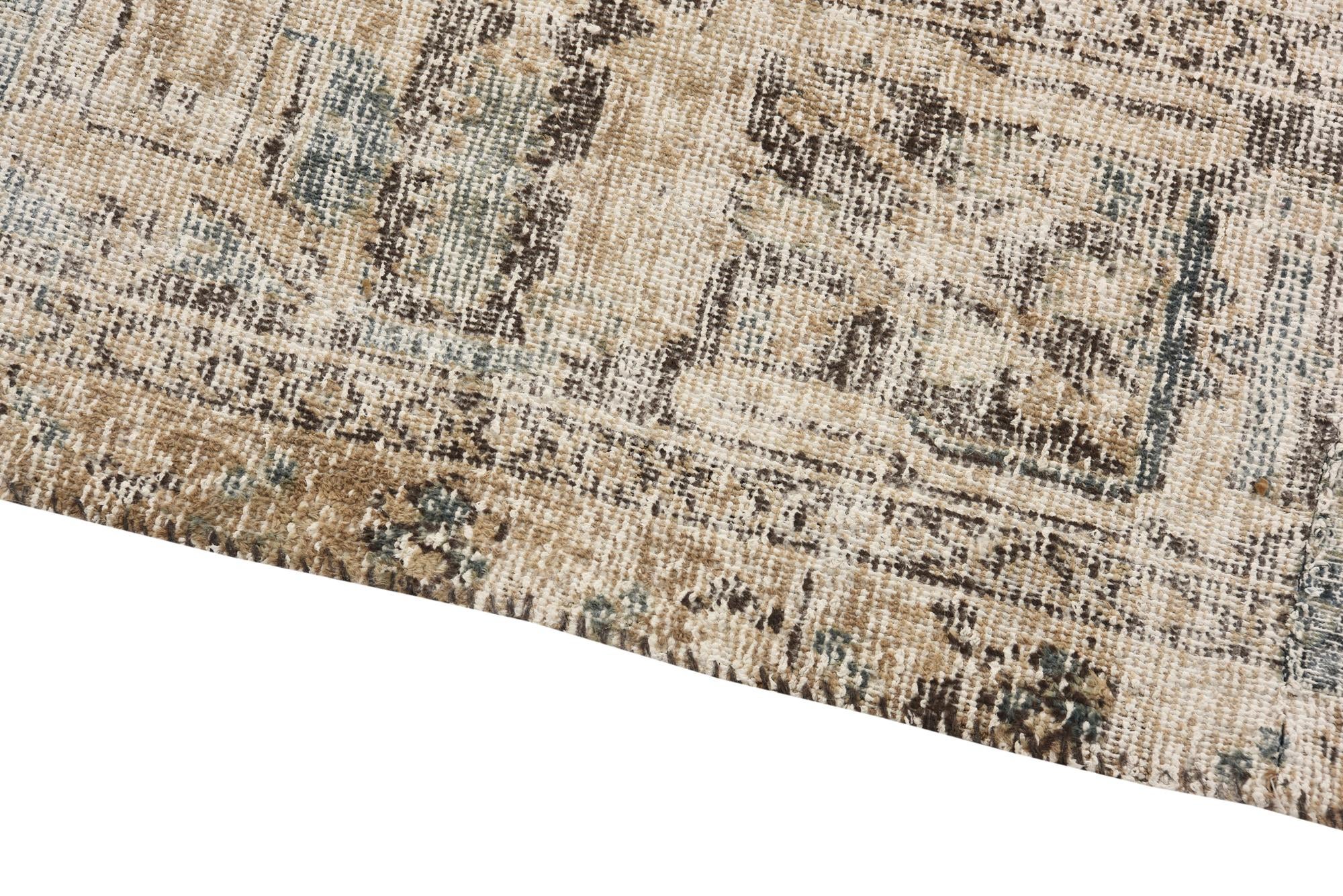 8' 9 x 11' 7 Hand Knotted Ultra Vintage Persian Wool Rug