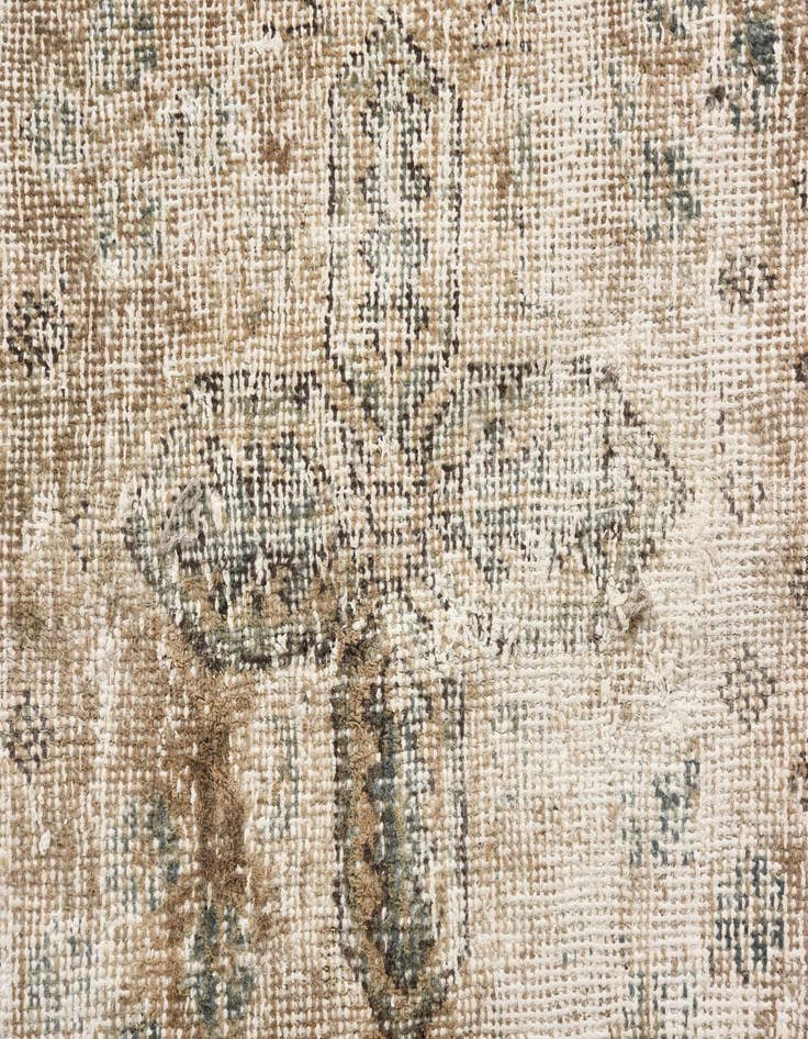 Detail image of 8' 9 x 11' 7  Hand Knotted Ultra Vintage Persian Wool Rug