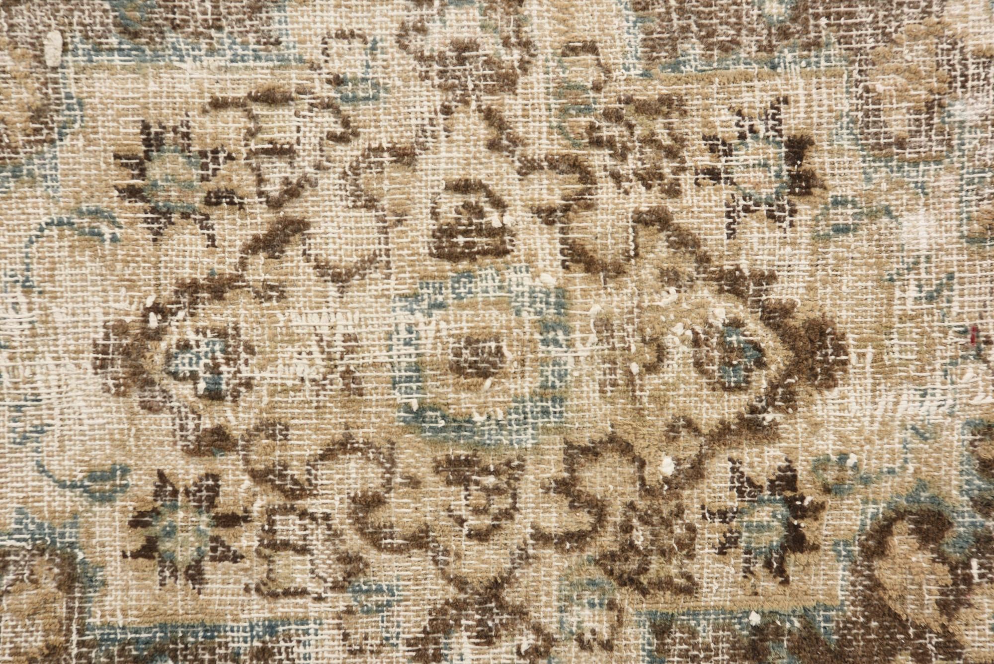 9' 5 x 13' Hand Knotted Ultra Vintage Persian Wool Rug