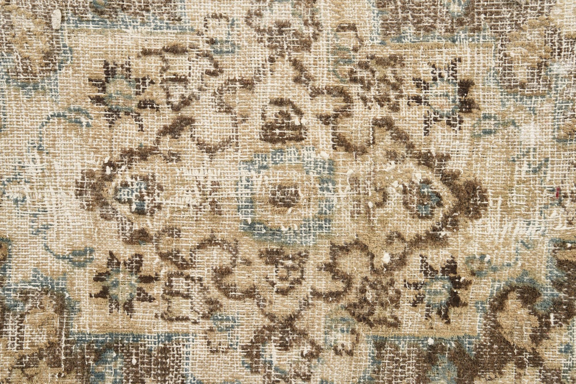 9' 5 x 13' Hand Knotted Ultra Vintage Persian Wool Rug