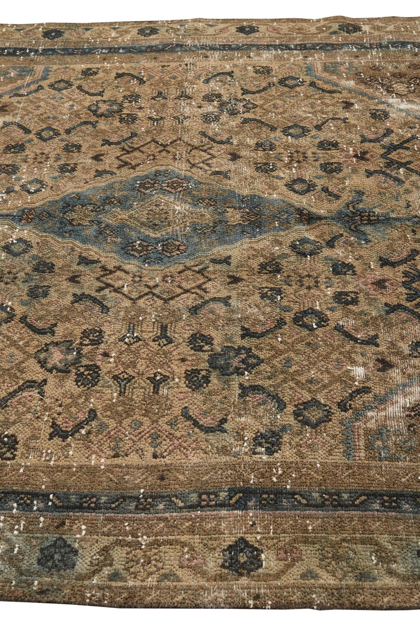6' x 9' 10 Hand Knotted Ultra Vintage Persian Wool Rug