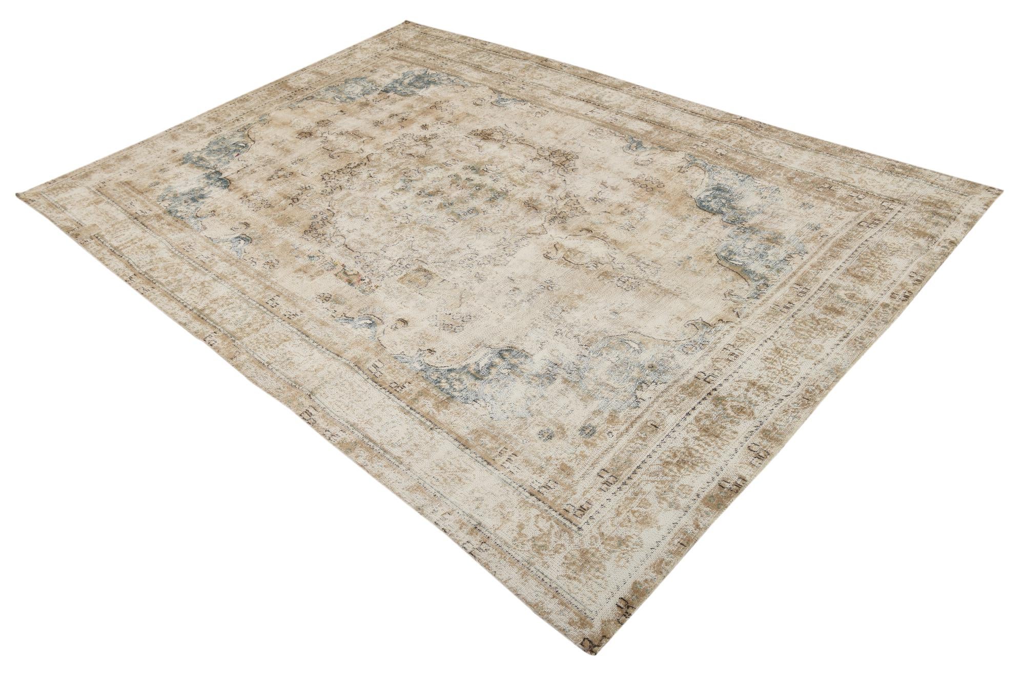 6' 3 x 9' Hand Knotted Ultra Vintage Persian Wool Rug