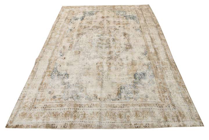 6' 3 x 9' Hand Knotted Ultra Vintage Persian Wool Rug