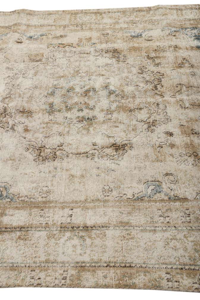6' 3 x 9' Hand Knotted Ultra Vintage Persian Wool Rug