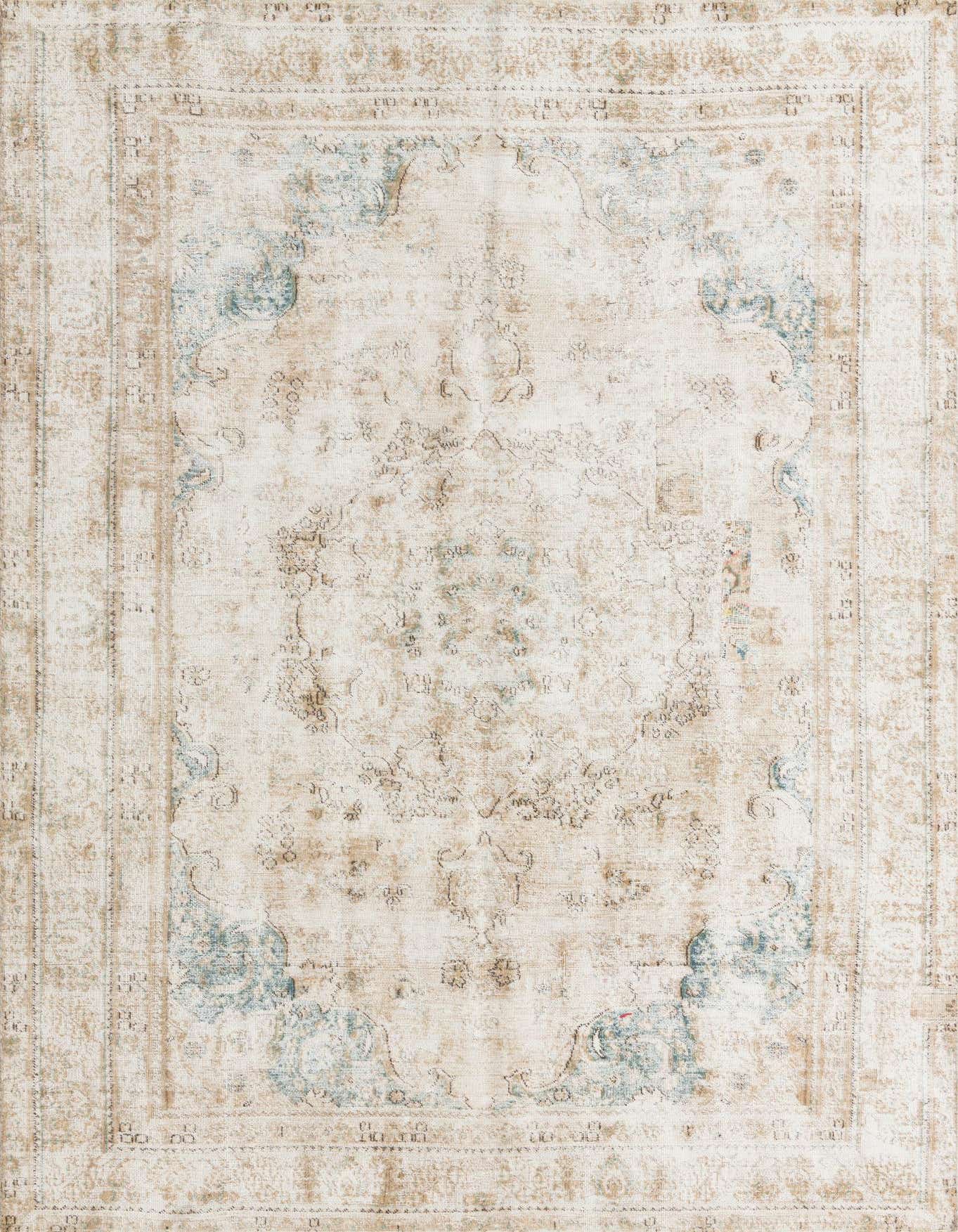 Primary image 6' 3 x 9'  Hand Knotted Ultra Vintage Persian Wool Rug