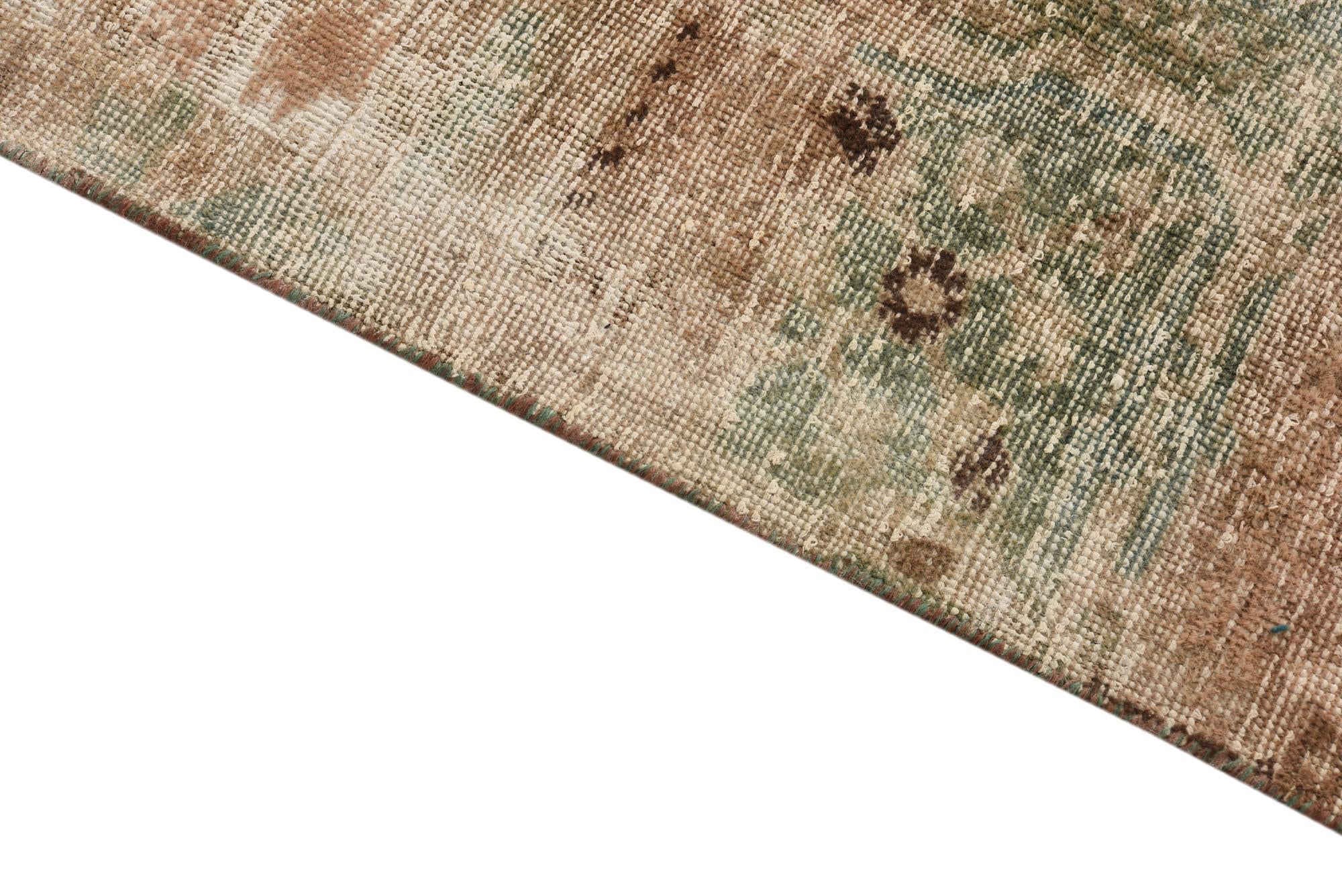 6' 7 x 9' 2 Hand Knotted Ultra Vintage Persian Wool Rug