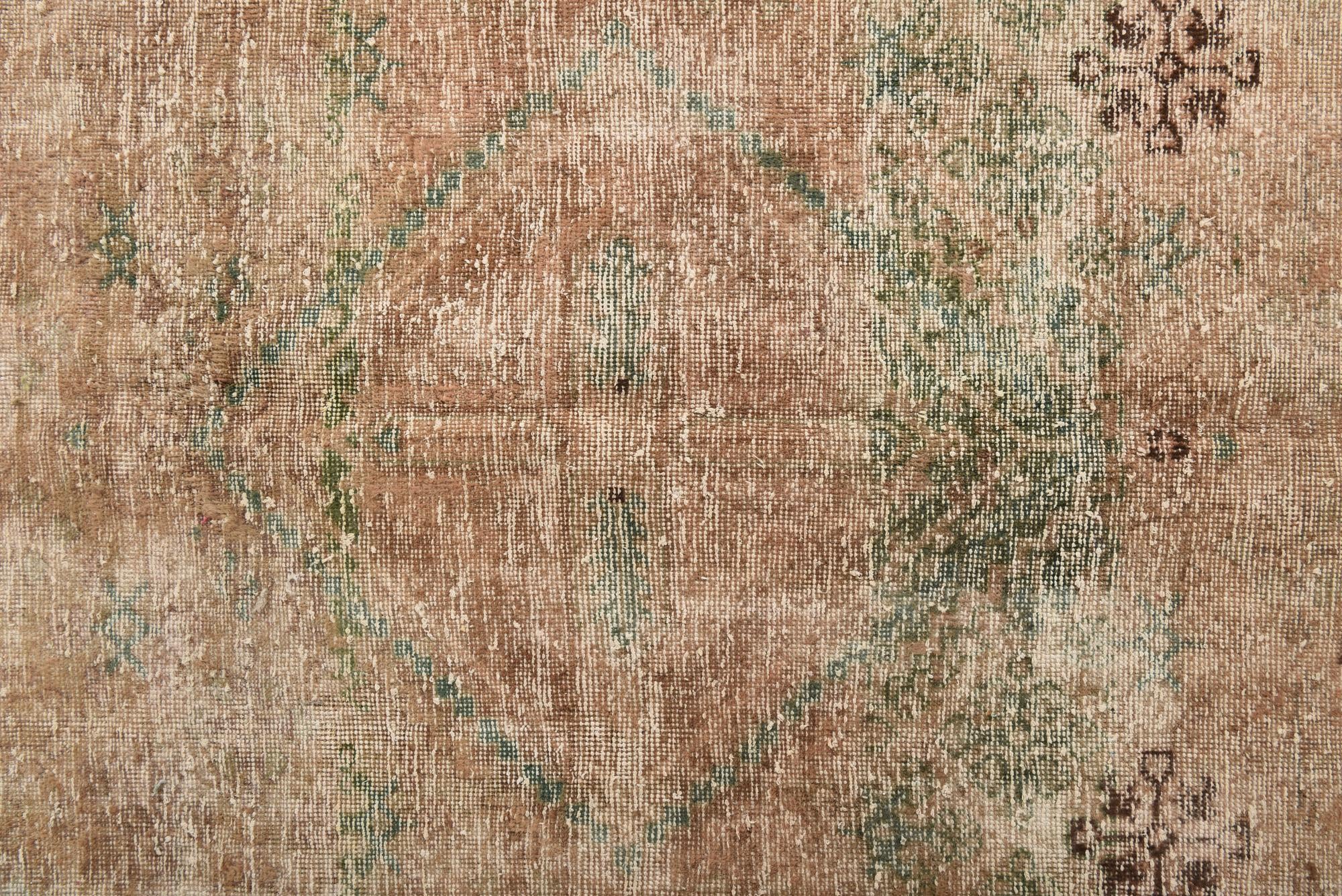 6' 7 x 9' 2 Hand Knotted Ultra Vintage Persian Wool Rug