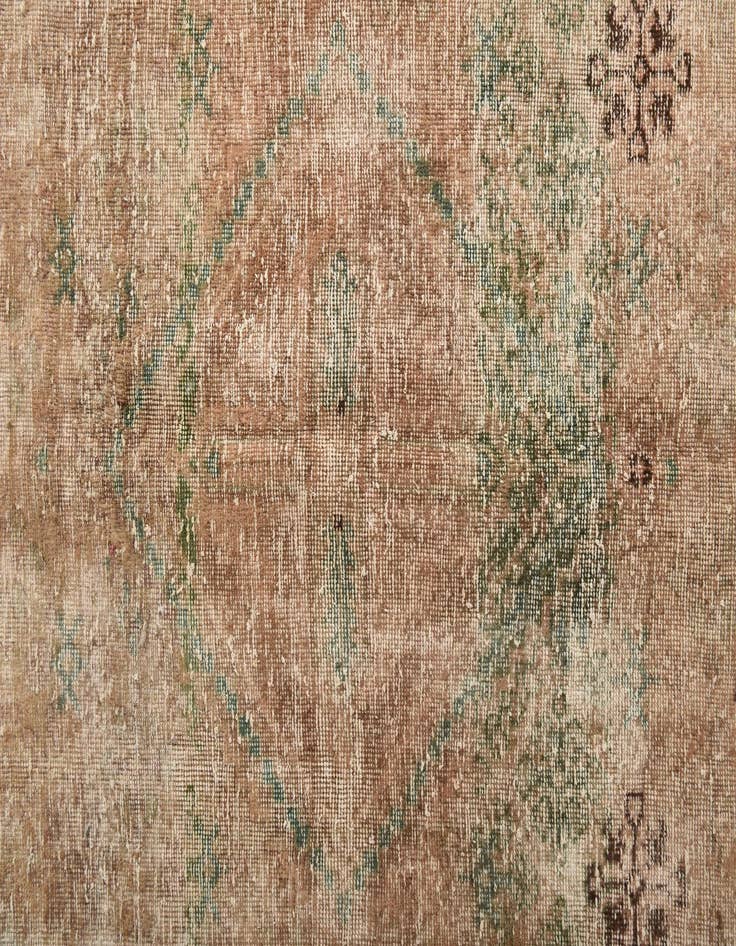 Detail image of 6' 7 x 9' 2  Hand Knotted Ultra Vintage Persian Wool Rug