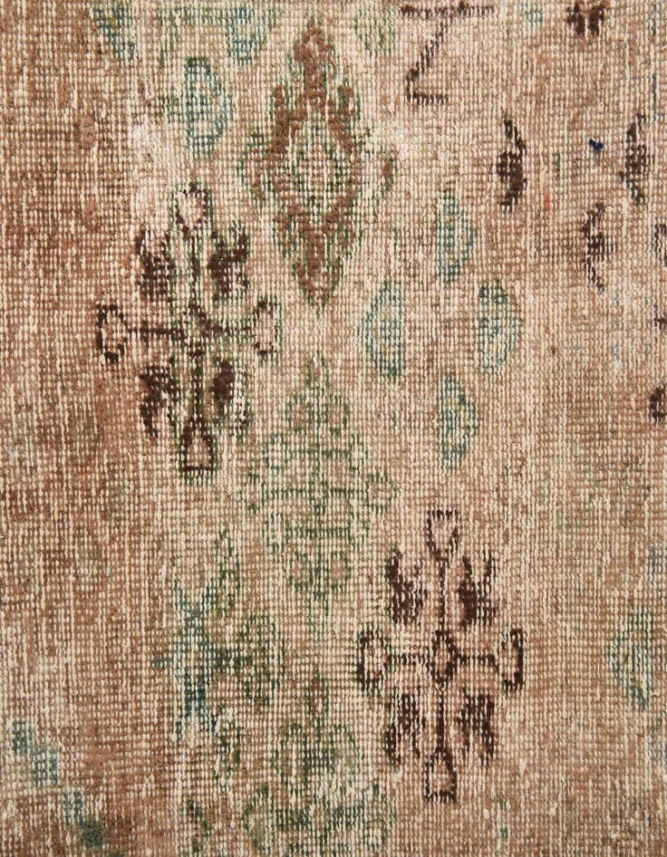 Detail image of 6' 7 x 9' 2  Hand Knotted Ultra Vintage Persian Wool Rug