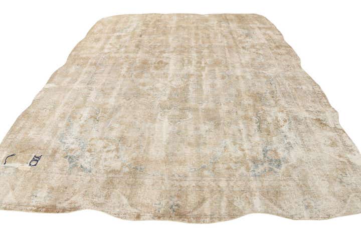 9' 10 x 12' 7 Hand Knotted Ultra Vintage Persian Wool Rug