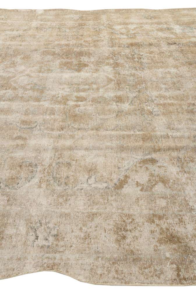 9' 10 x 12' 7 Hand Knotted Ultra Vintage Persian Wool Rug