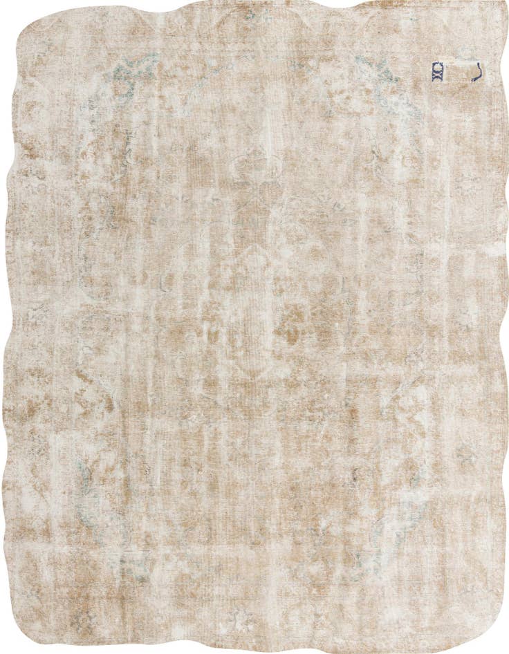 Detail image of 9' 10 x 12' 7 Hand Knotted Ultra Vintage Persian Wool Rug