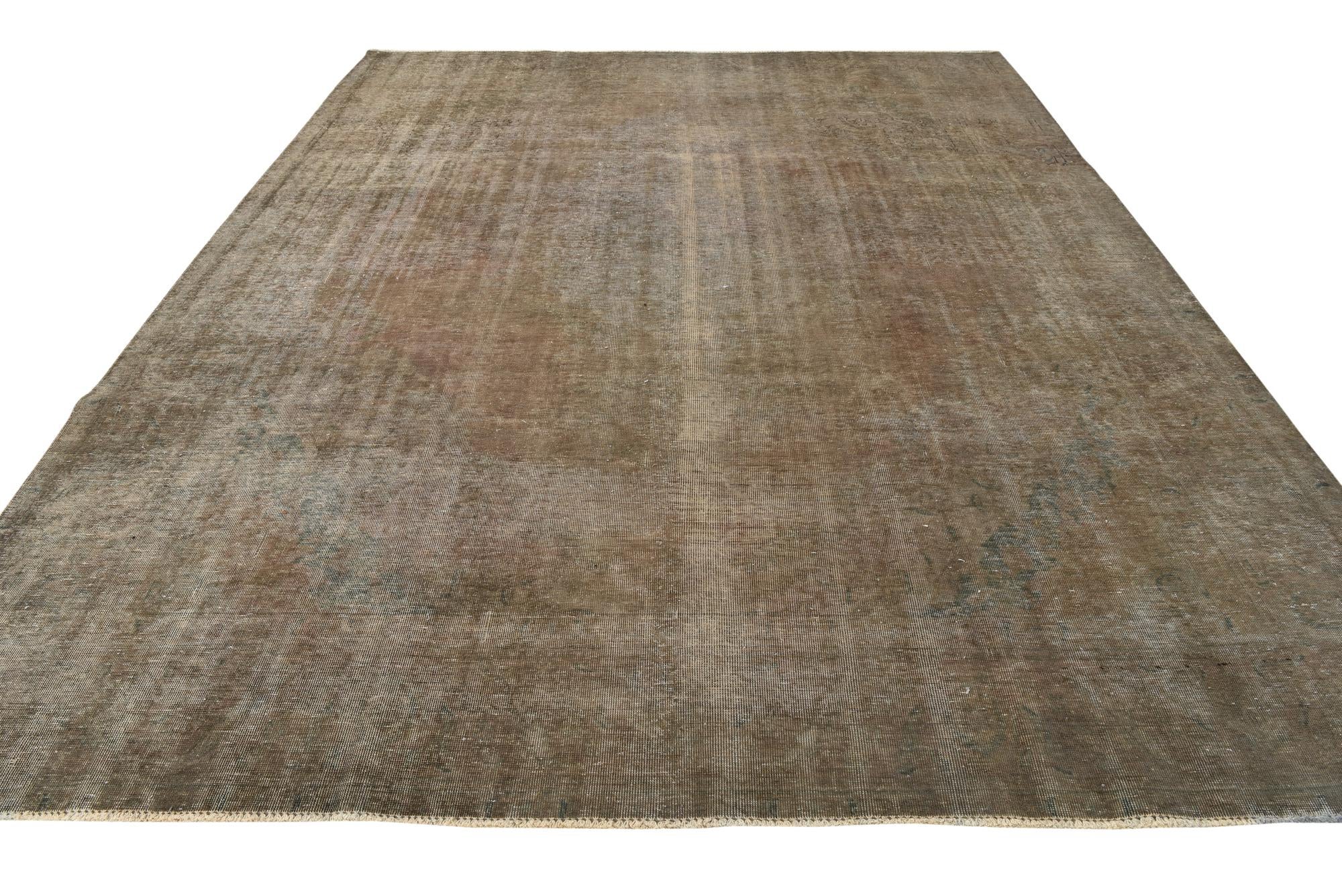 305cm x 370cm anudado a mano Ultra Vintage Alfombra Persa Lana