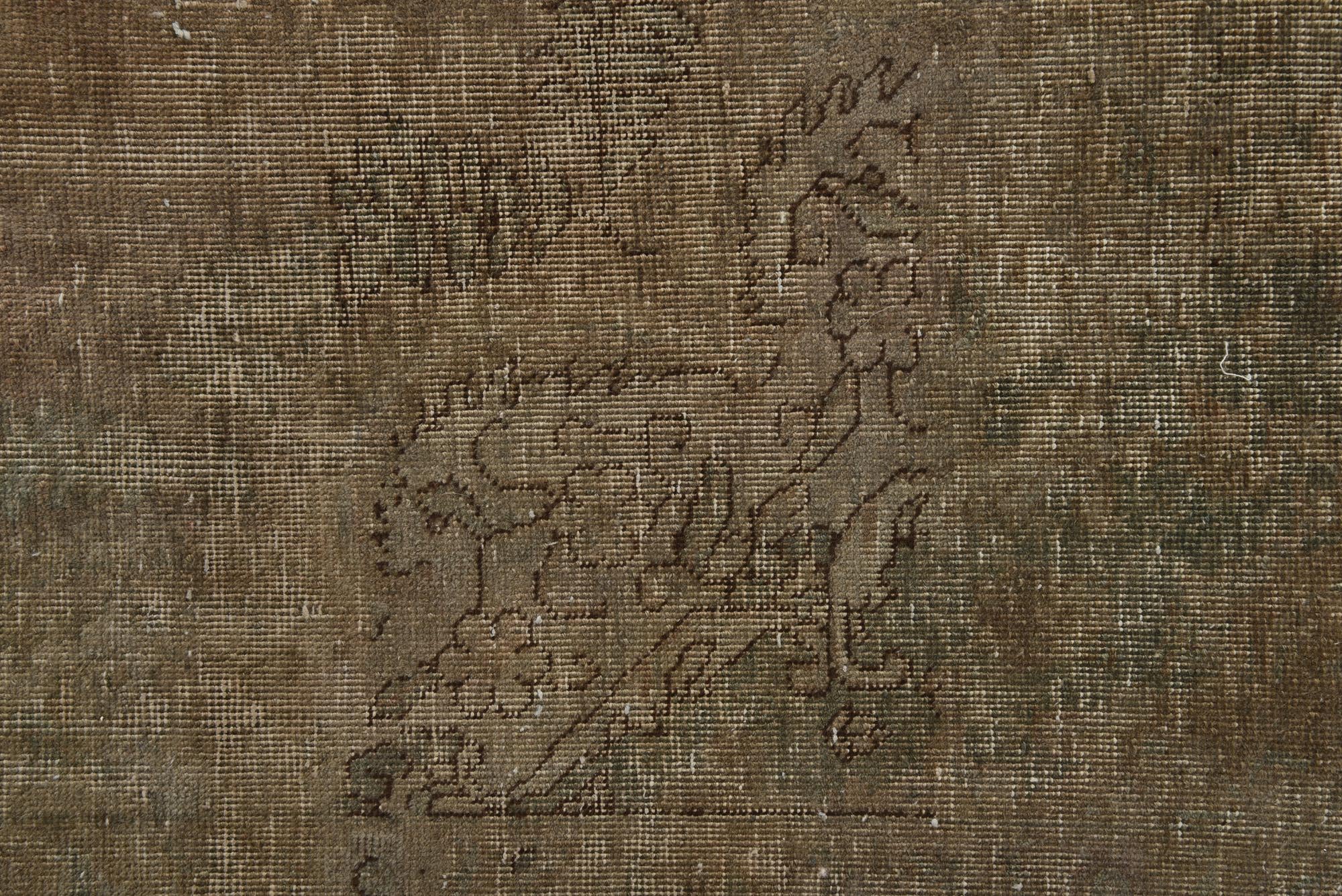 305cm x 370cm anudado a mano Ultra Vintage Alfombra Persa Lana