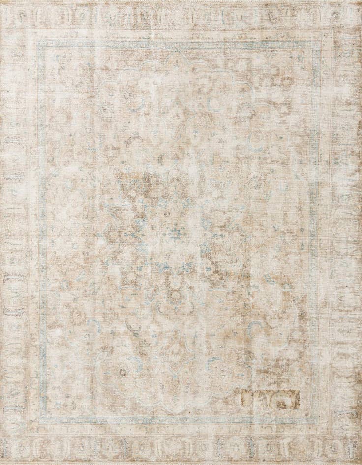 Detail image of 8' 7 x 11' 7 Hand Knotted Ultra Vintage Persian Wool Rug