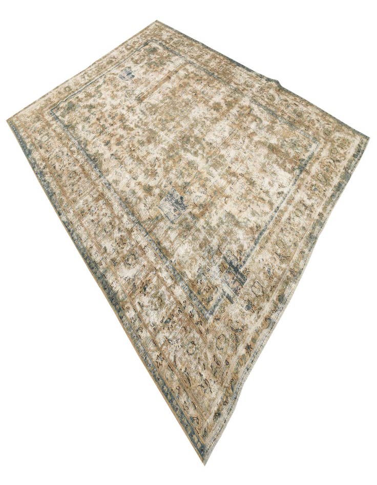 Detail image of 8' 2 x 10' 9  Hand Knotted Ultra Vintage Persian Wool Rug