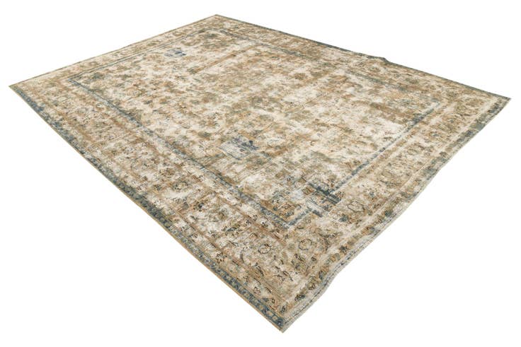 Detail image of 8' 2 x 10' 9 Hand Knotted Ultra Vintage Persian Wool Rug