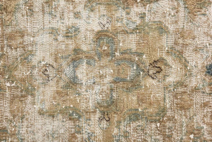 Detail image of 8' 2 x 10' 9 Hand Knotted Ultra Vintage Persian Wool Rug