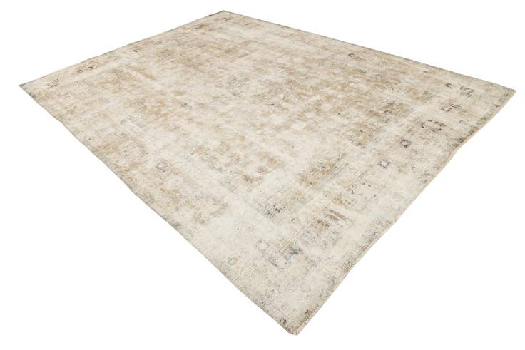 Detail image of 8' 7 x 11' 7 Hand Knotted Ultra Vintage Persian Wool Rug